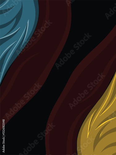 abstract background with drapery and folds of colored satin