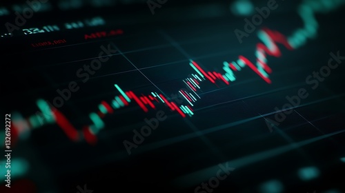 Wallpaper Mural Financial Market Data Visualization with Colorful Candlestick Chart Displaying Stock Trends and Analytics Torontodigital.ca