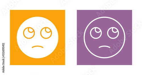 Face with Rolling Eyes Icon Design