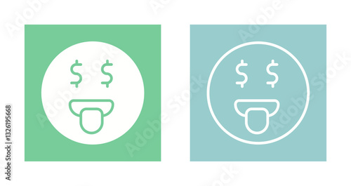 Money Mouth Face Icon Design