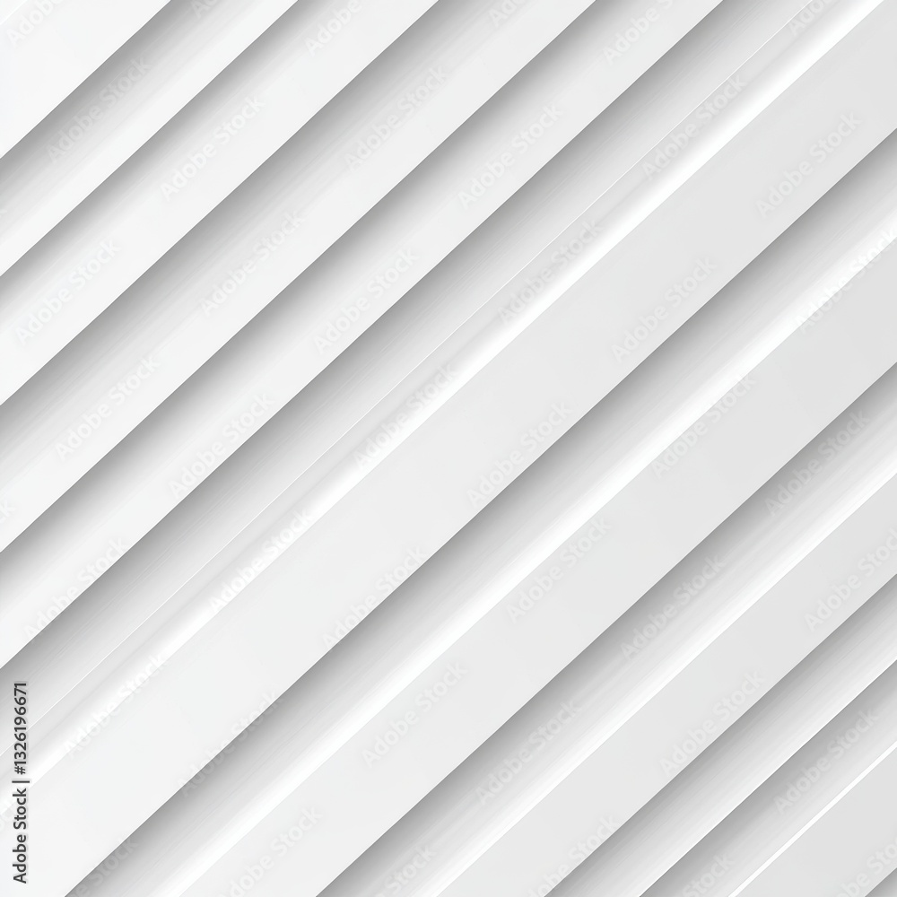 Abstract White Geometric Background with Slanted Lines and Subtle Shadows for Modern Design Abstract White Geometric Background with Slanted Lines and Subtle Shadows for Modern Design