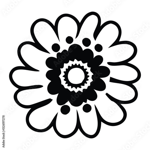 abstract flower vector illustration