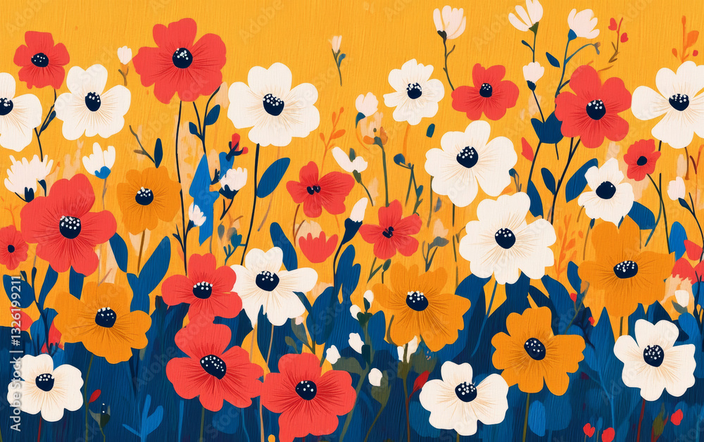 Retro style floral texture art background
Retro style floral texture art background
