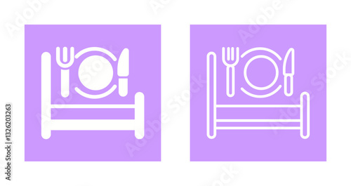 Breakfast in Bed Icon Design