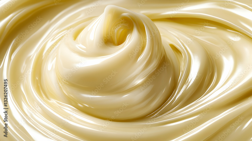 Swirled creamy white chocolate texture. Swirled creamy white chocolate texture.