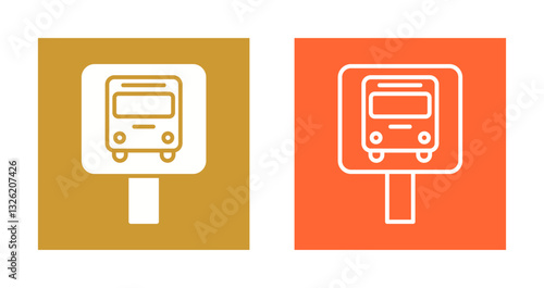 Bus Stop Icon Design