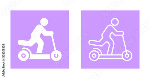 Kick Scooter Icon Design