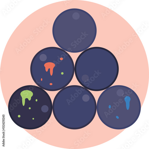 Paintball Barrels – Representing the barrel of a paintball marker, used to shoot paintballs during a game.