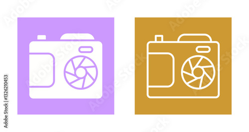 Camera Lenses Icon Design