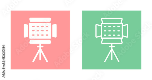 Photography Lighting Icon Design