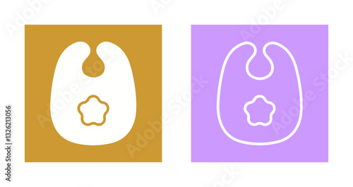 Cute Bibs Icon Design
