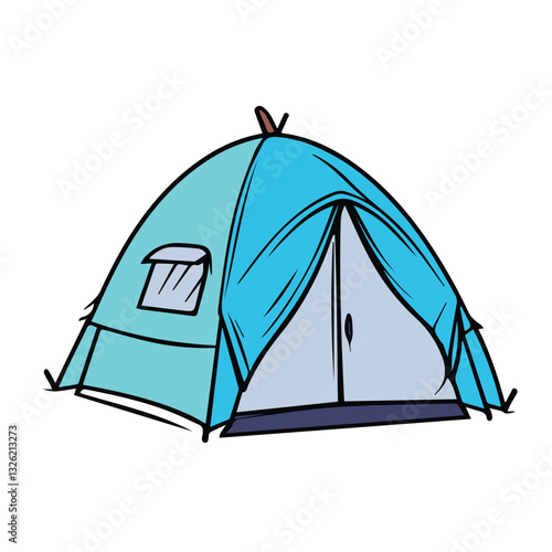 camp vector color illustration design