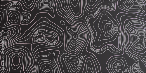  Intricately Designed Topo Contour Line Art with Seamless Integration of Abstract Grid Mapping and Geographic Mountain Representation
