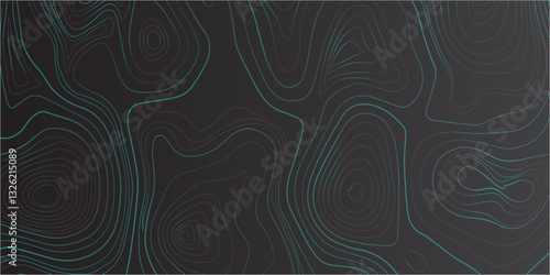 Seamless Topographic Map Design Showcasing Elevation Contours, Geographic Relief, and Fluid Abstract Line Patterns for Mapping Enthusiasts
