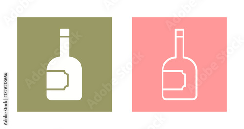 Wine Bottle Icon Design