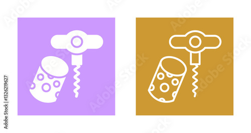 Wine Cork Icon Design