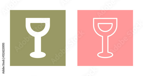 Wine Glassware Icon Design