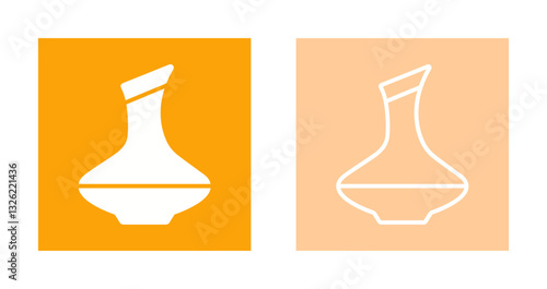 Wine Decanter Icon Design