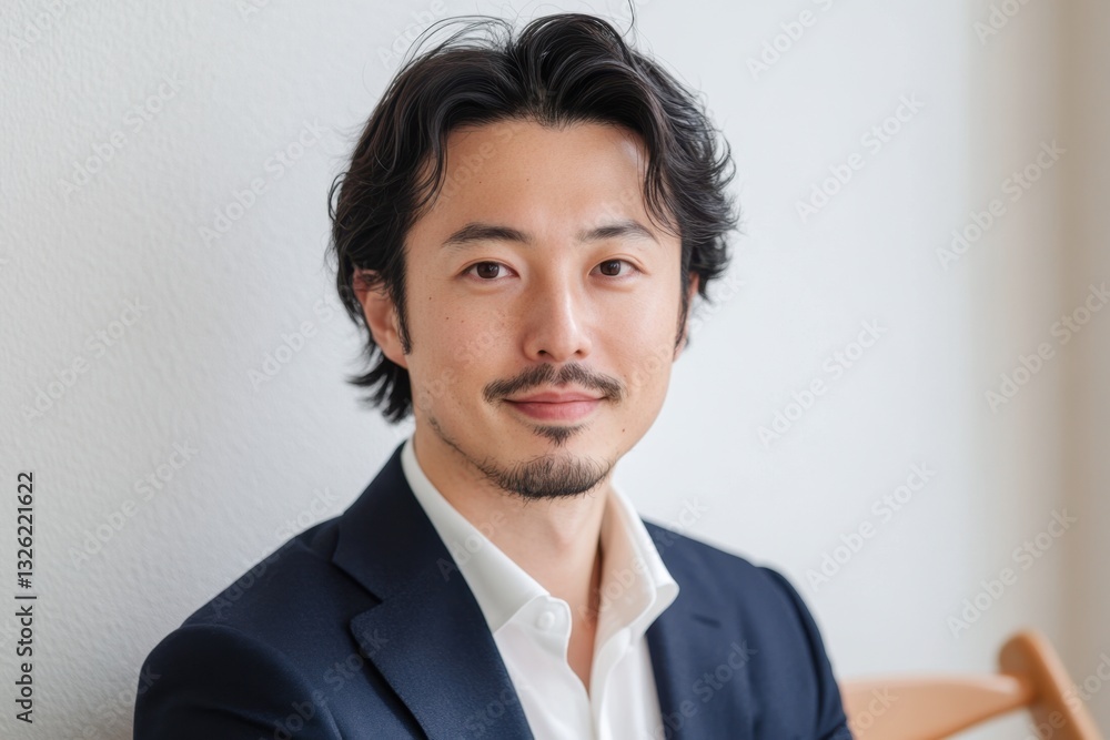 Confident Asian Businessman Portrait Headshot of a Young Entrepreneur in Suit Smiling Against White Background. Confident Asian Businessman Portrait Headshot of a Young Entrepreneur in Suit Smiling Against White Background.