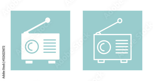 Radio News Icon Design