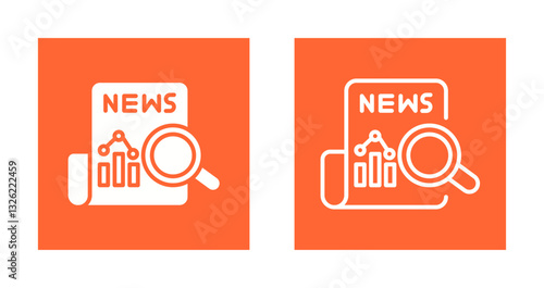 News Analysis Icon Design