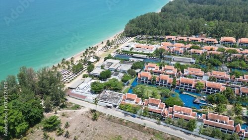 Tropical Beach Resort Aerial View