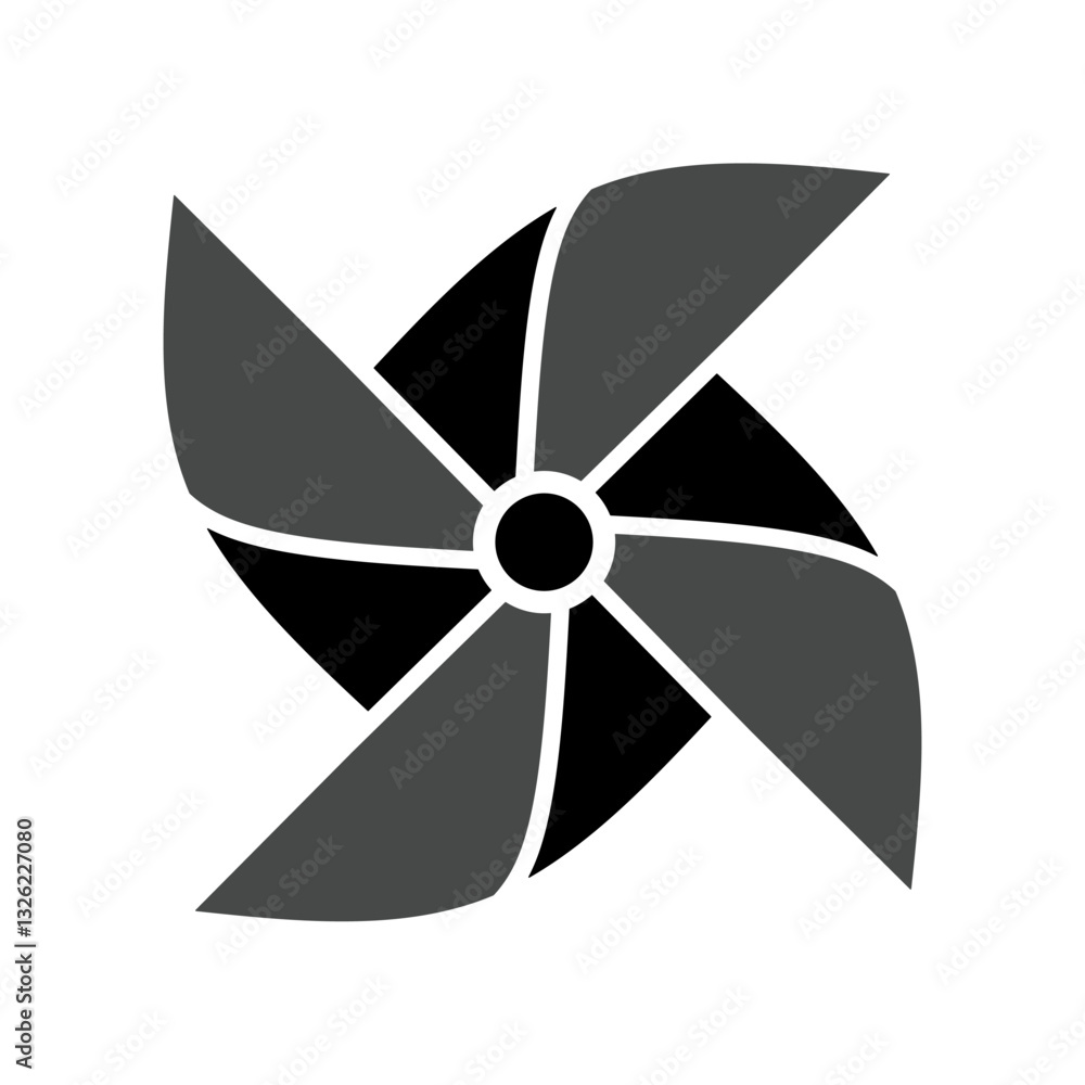 vector illustration of paper windmill with trendy design vector illustration of paper windmill with trendy design