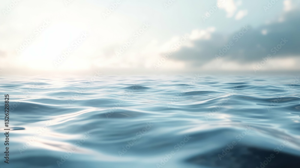 Calm ocean waves serene seaside nature scene tranquil environment wide view water serenity Calm ocean waves serene seaside nature scene tranquil environment wide view water serenity