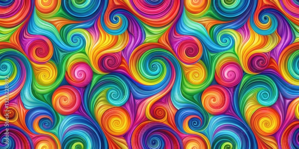 vibrant swirls of color blend together in a mesmerizing abstract seamless pattern background, geometric shapes, artistic texture vibrant swirls of color blend together in a mesmerizing abstract seamless pattern background, geometric shapes, artistic texture