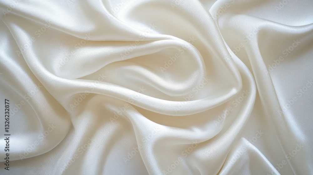 Elegant White Satin Fabric for Background and Textiles Display Elegant White Satin Fabric for Background and Textiles Display