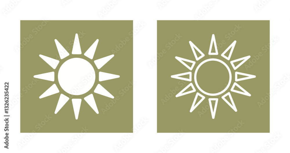 Fototapeta premium Sun Icon Design