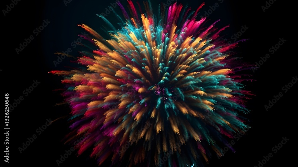 Vibrant Firework Display Vibrant Firework Display