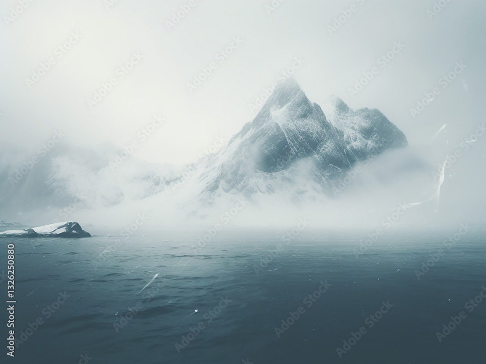 Arctic haze forming and scattering light softly reducing visibility and changing atmosphere Arctic haze forming and scattering light softly reducing visibility and changing atmosphere