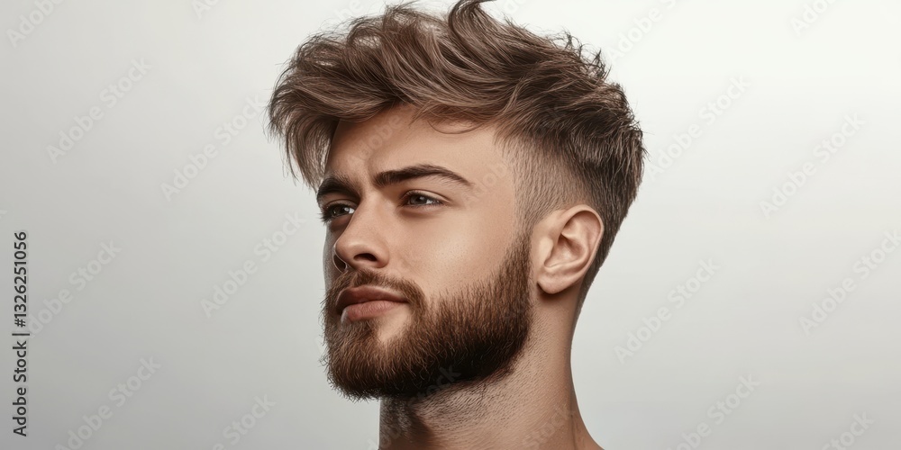Obraz premium Man haircut grooming banner