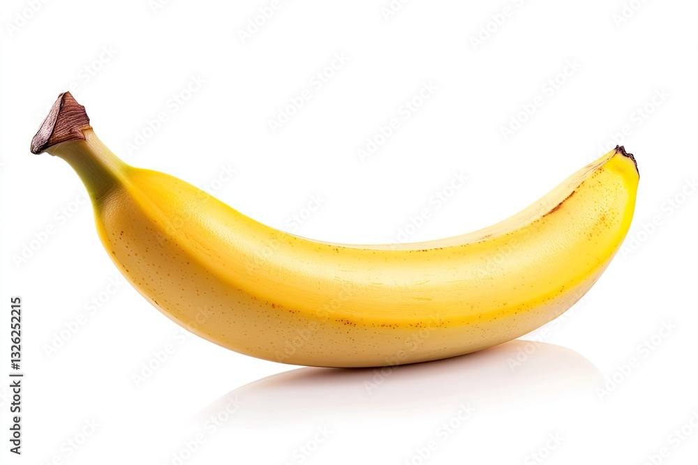 Single ripe banana on white background (1) Single ripe banana on white background (1)