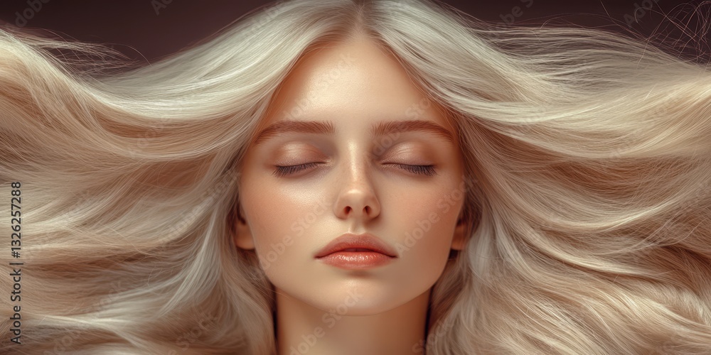 Naklejka premium Rich hair banner