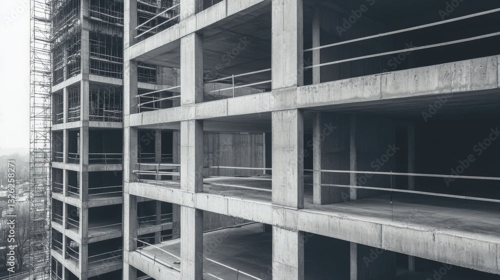 Fototapeta premium Construction site high-rise