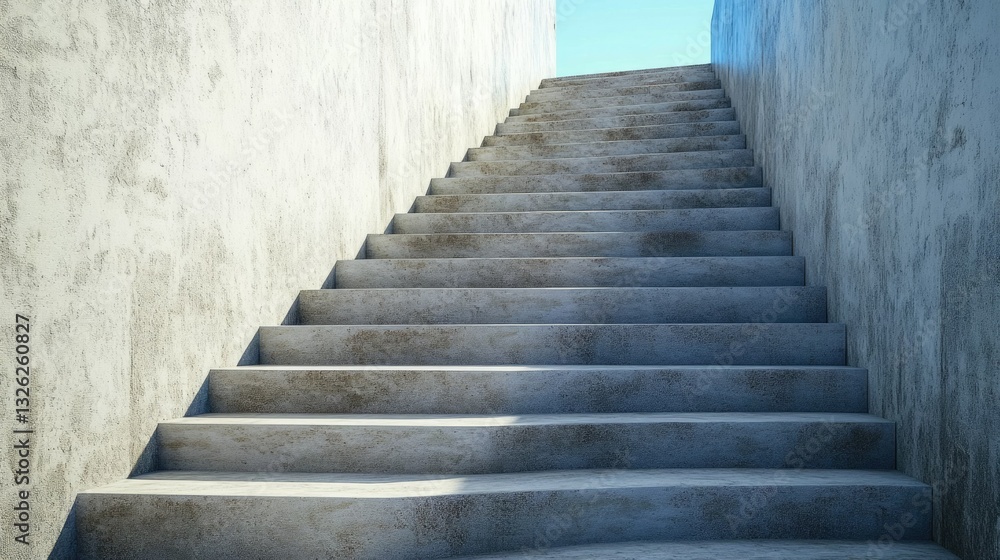 Three-Dimensional Subway Stairs: A Concrete Flight Leading to the City Three-Dimensional Subway Stairs: A Concrete Flight Leading to the City