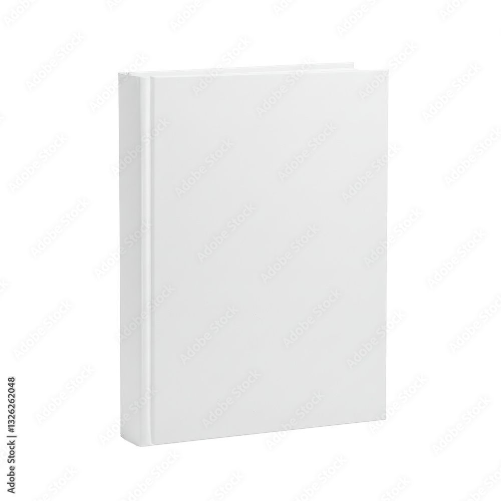 Blank White Hardcover Book Standing Upright with Clean Minimalist Design for Mockup, , template design, isolated on a transparent background. PNG, cutout, or clipping path. Blank White Hardcover Book Standing Upright with Clean Minimalist Design for Mockup, , template design, isolated on a transparent background. PNG, cutout, or clipping path.