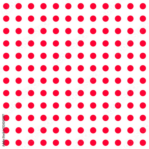 Little polka dots pattern, seamless background, red dots  on white background