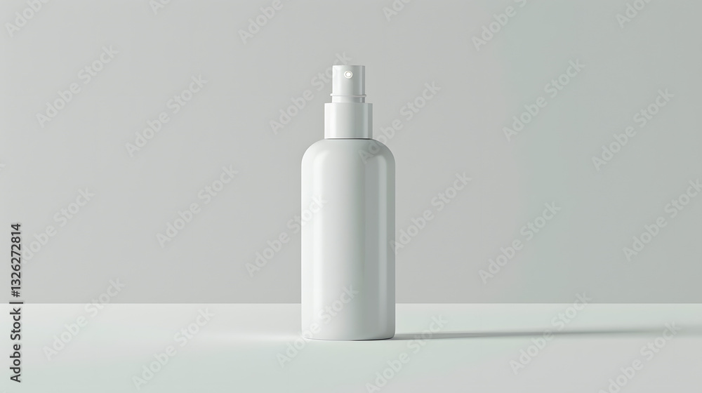 Mockup bottles made of white plastic, designed for cosmetic products such as soap, shampoo, and lotion, elegantly displayed against a clean white background. Mockup bottles made of white plastic, designed for cosmetic products such as soap, shampoo, and lotion, elegantly displayed against a clean white background.