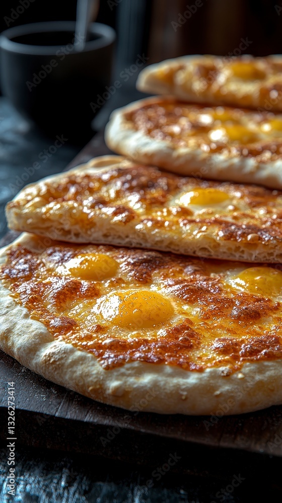 Fototapeta premium A classic italian pizza topped with fresh ingredients including cheese, tomato sauce, and basil isolated on white
