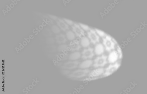 Arabesque shadow overlay. Islamic pattern Ramadan background. Muslim ornament texture. Sunlight from Islamic window, arch, door on a wall or floor. Vector decoration element for Ramadan, Eid design