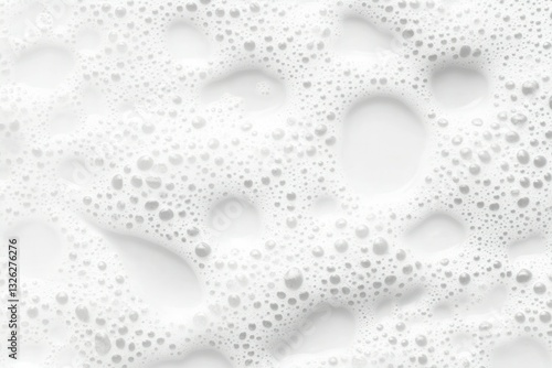 Wallpaper Mural Close-up of white foam bubbles on solid surface. AI generated Torontodigital.ca