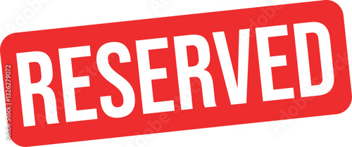 Reserved rubber stamp. vector illustration
