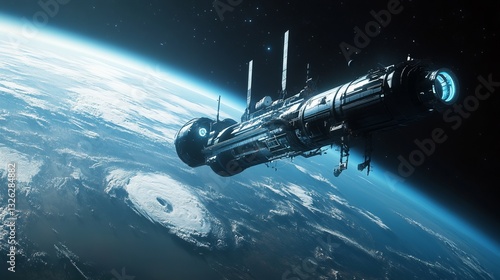 Wallpaper Mural Space Futuristic Image Moment Text Station Orbiting Torontodigital.ca