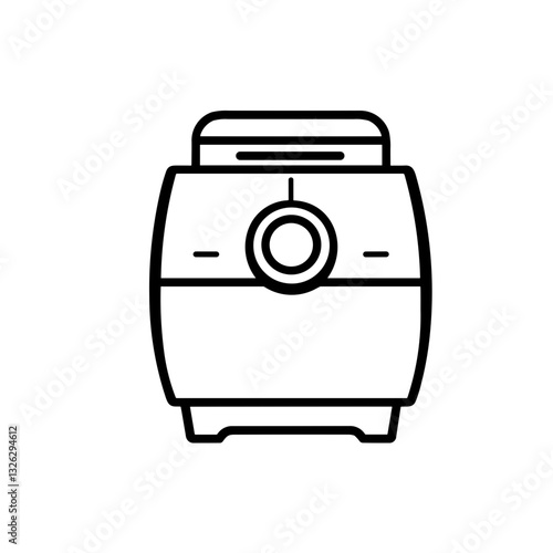 Digital Kitchen Appliance Air Fryer Icon