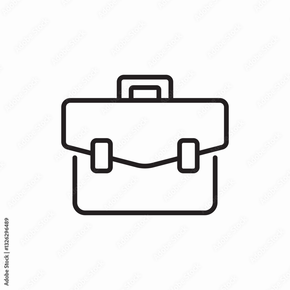 Briefcase business professional icon vector sign Briefcase business professional icon vector sign