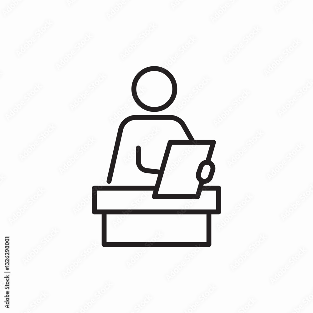Judge legal justice icon vector sign Judge legal justice icon vector sign