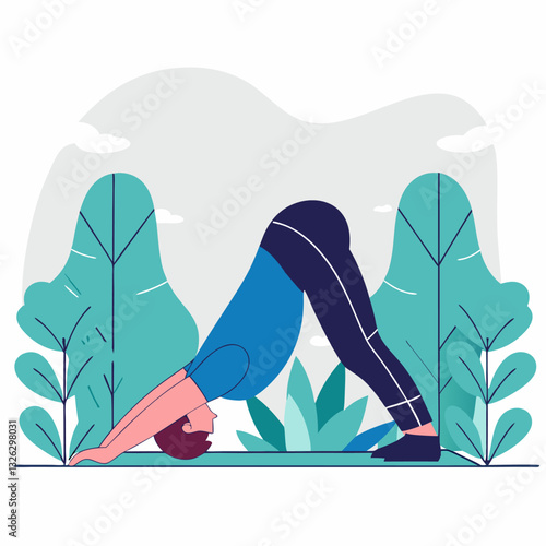 People doing yoga svg design work